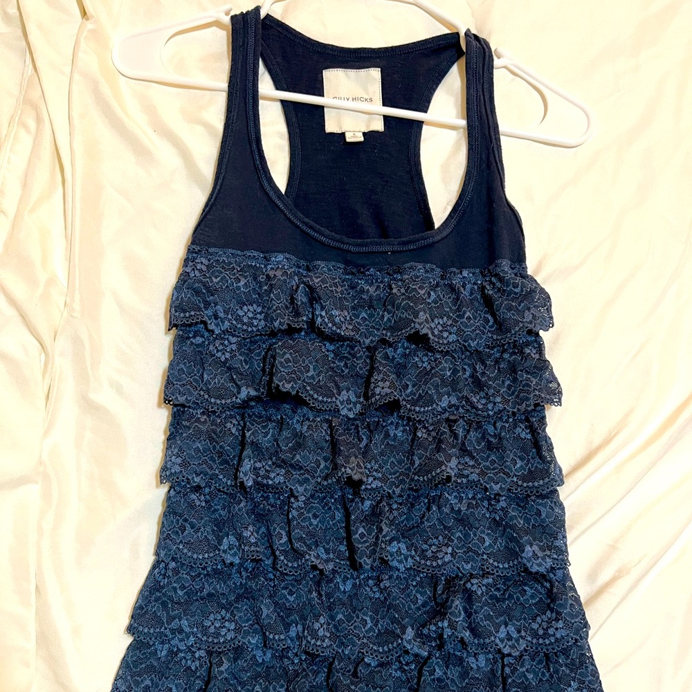 Gilly Hicks size S Ruffle Shirt